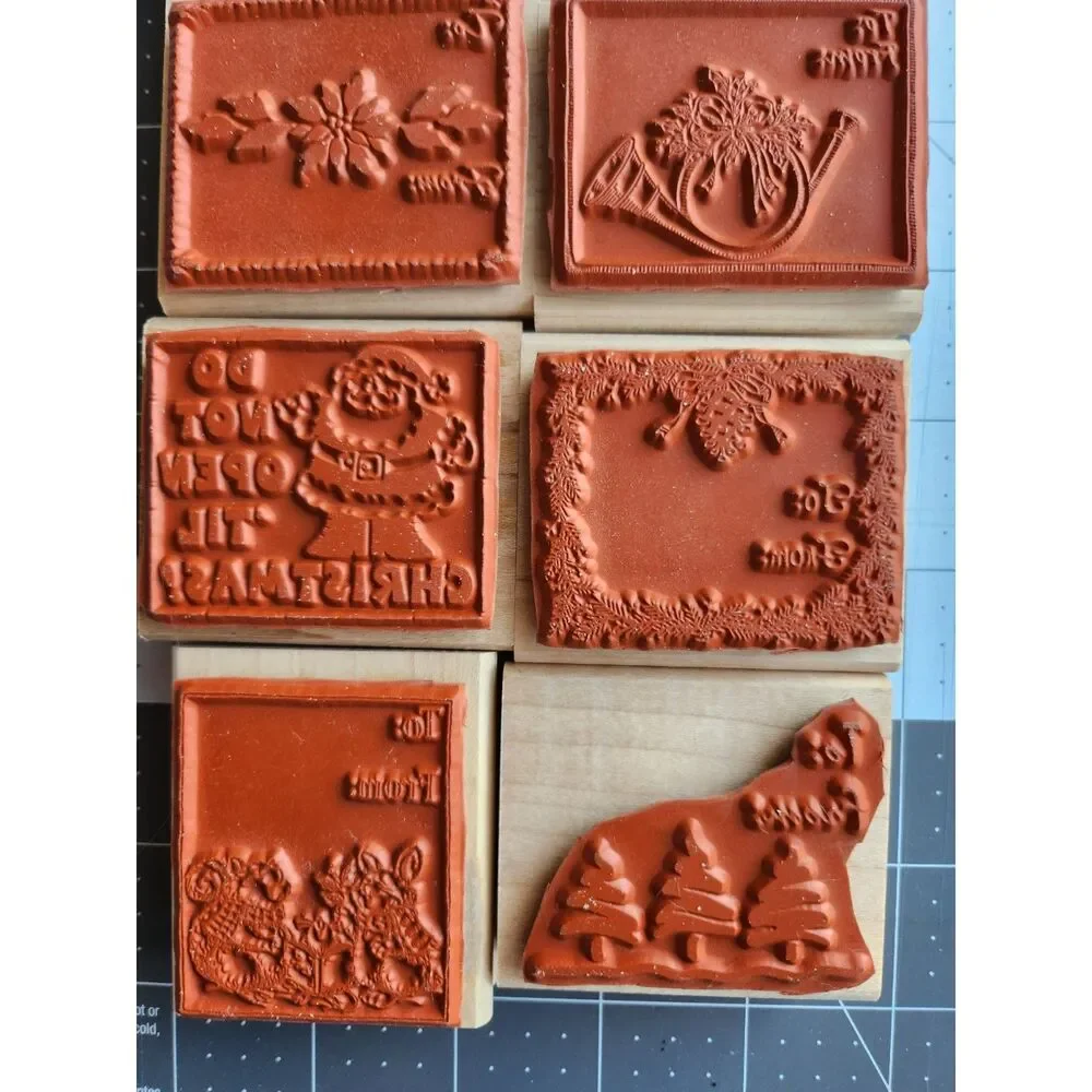 INVENTORY REDUCTION SALE. 8 Christmas Theme, To & From, Stampin' Up 1998 B3